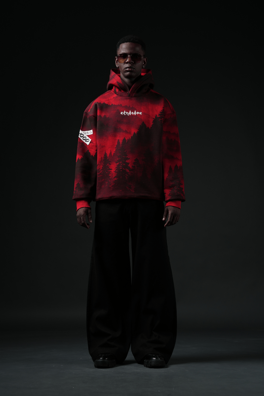 Redwood Oversized Printed Hoodie - Echolope