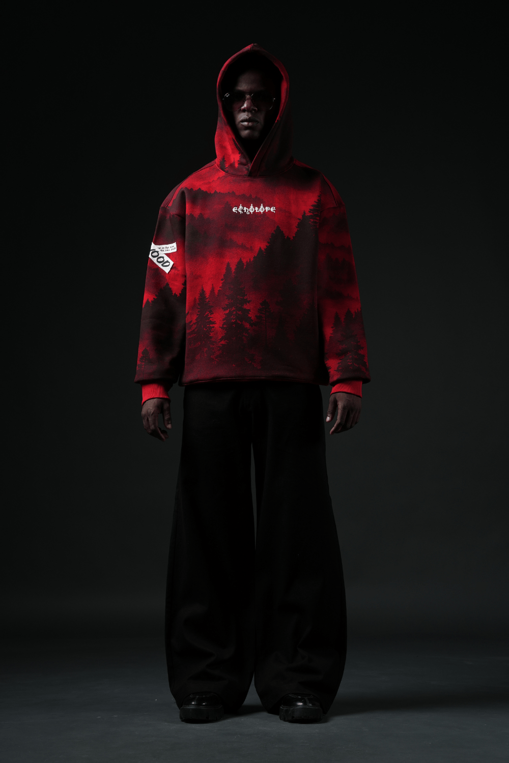 Redwood Oversized Printed Hoodie - Echolope