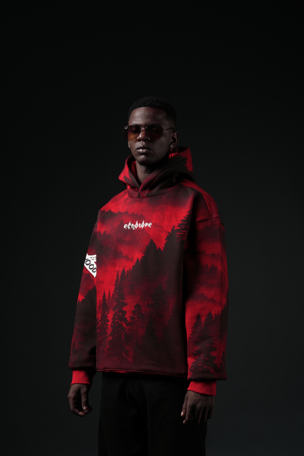 Redwood Oversized Printed Hoodie - Echolope