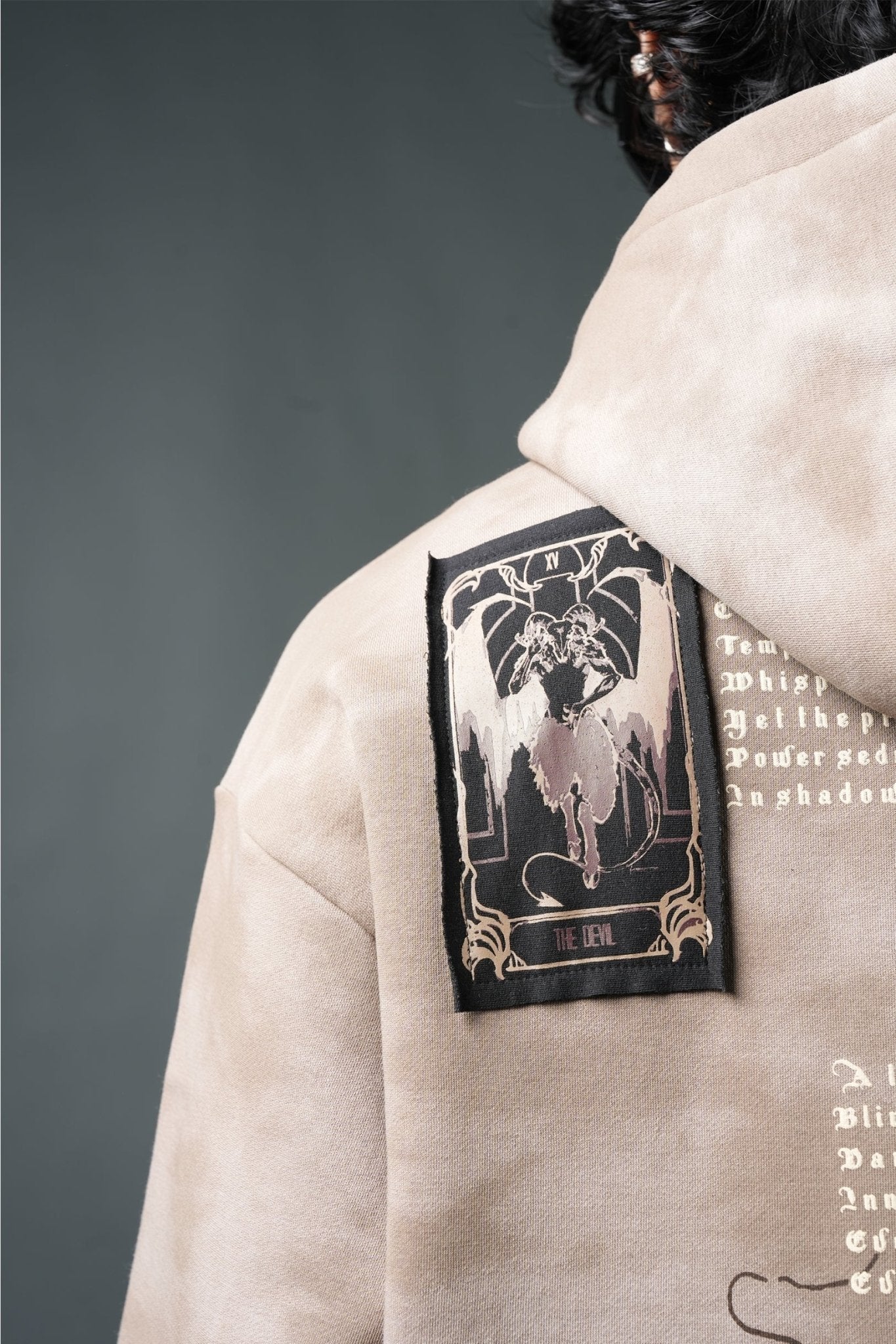 Runestone Oversized Printed Hoodie - Echolope