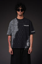 Split Terrain Streetwear Oversized T-Shirt - Echolope