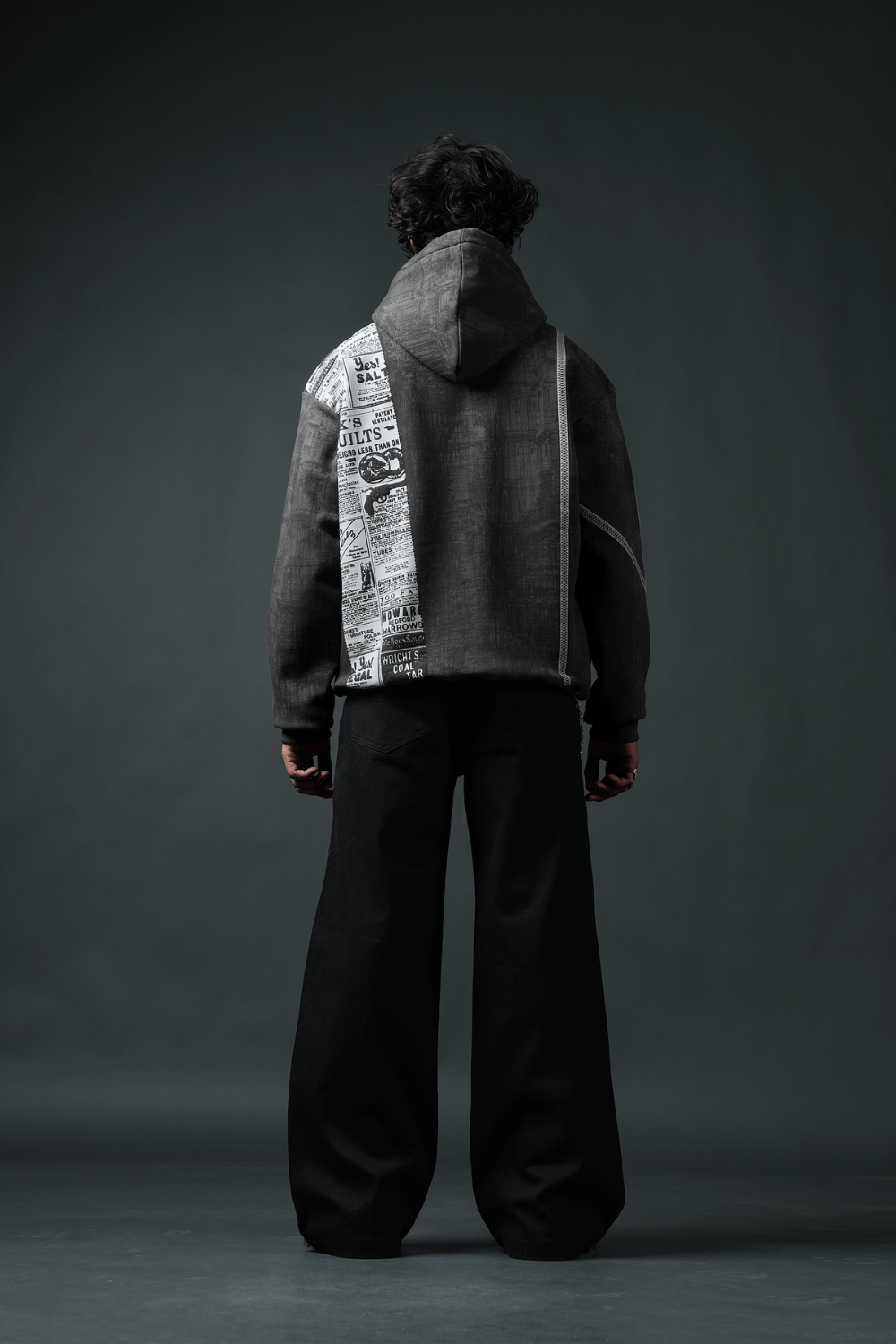 Static Oversized Printed Hoodie - Echolope