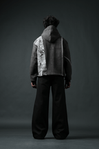 Static Oversized Printed Hoodie - Echolope