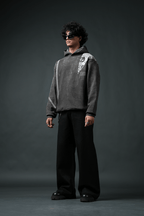 Static Oversized Printed Hoodie - Echolope