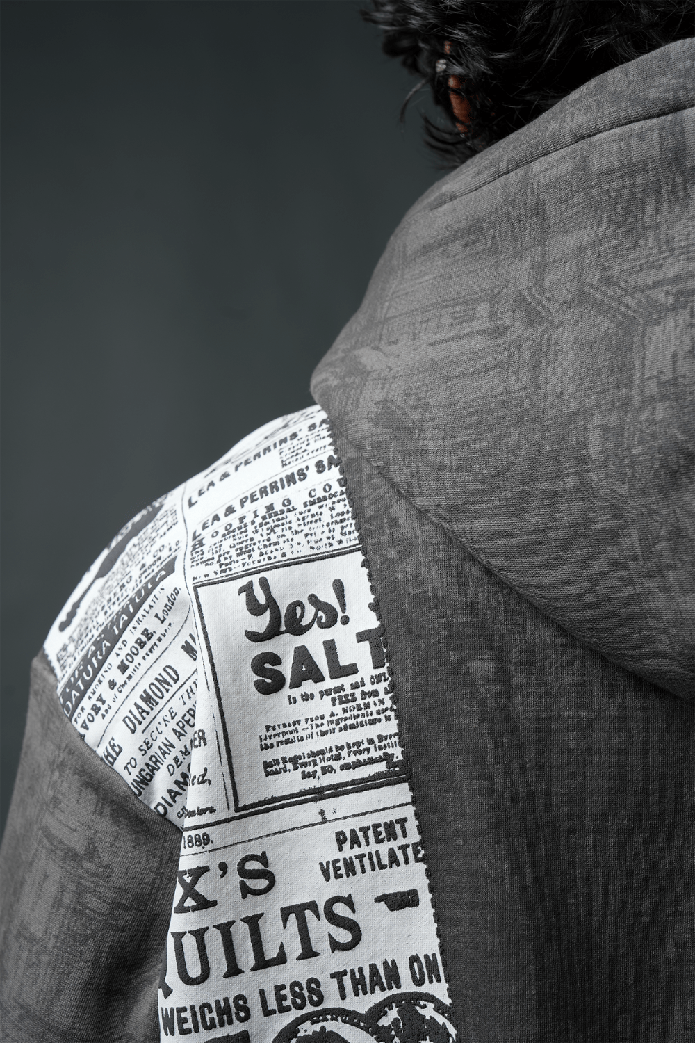 Static Oversized Printed Hoodie - Echolope