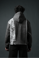 Static Oversized Printed Hoodie - Echolope