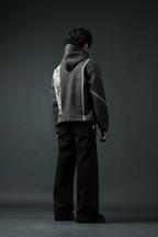 Static Oversized Printed Hoodie - Echolope