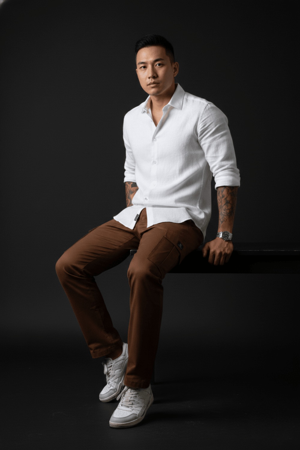Stylish Men's Brown Cargo Pants | Durable Cotton Cargos for Work and Casual - Echolope