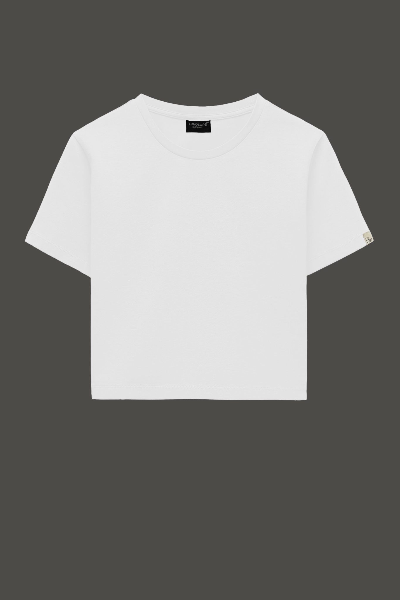 Stylish White Crop T-Shirt For Women - Echolope