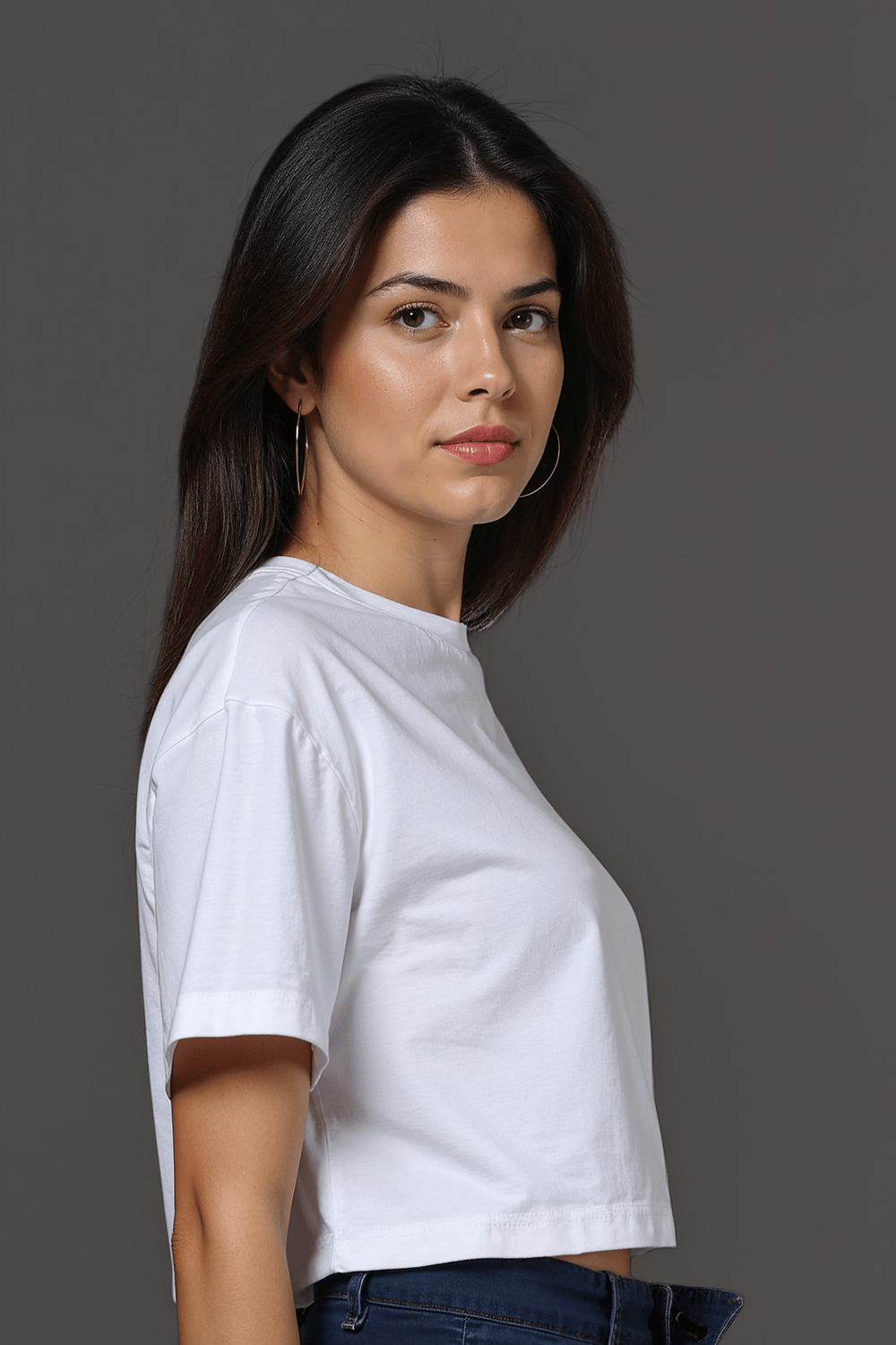 Stylish White Crop T-Shirt For Women - Echolope