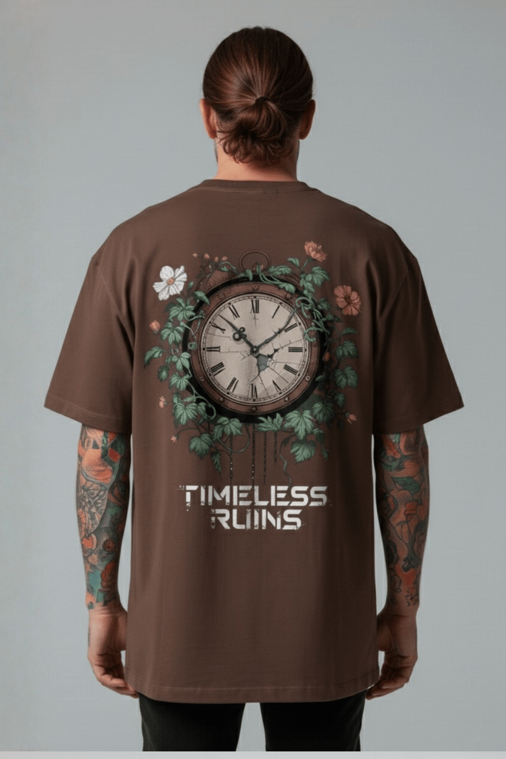 Timeless Ruins Oversized Tee For Men - Echolope Main image