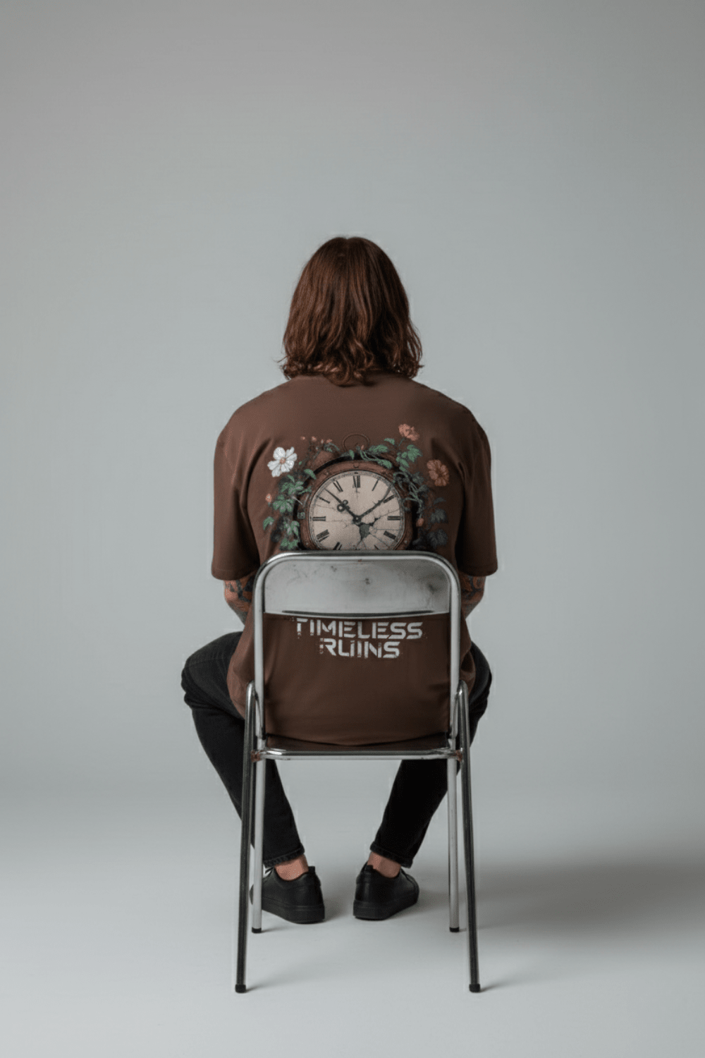 Timeless Ruins Oversized Tee For Men - Echolope