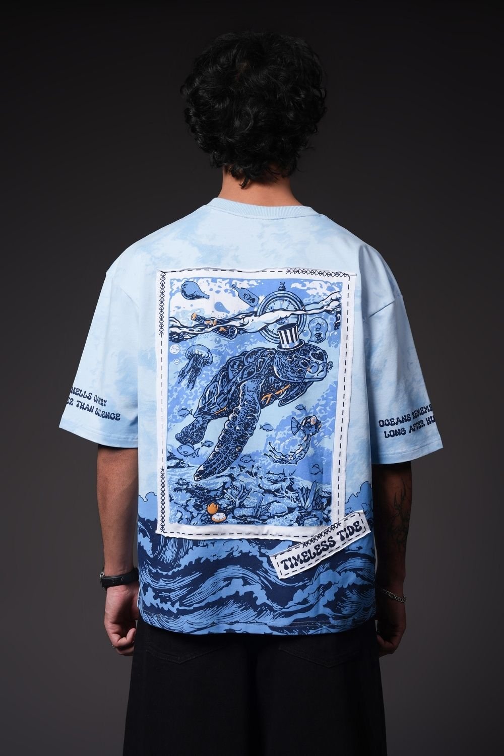Timeless Tide Oversized Graphic T-Shirt - Echolope Main image