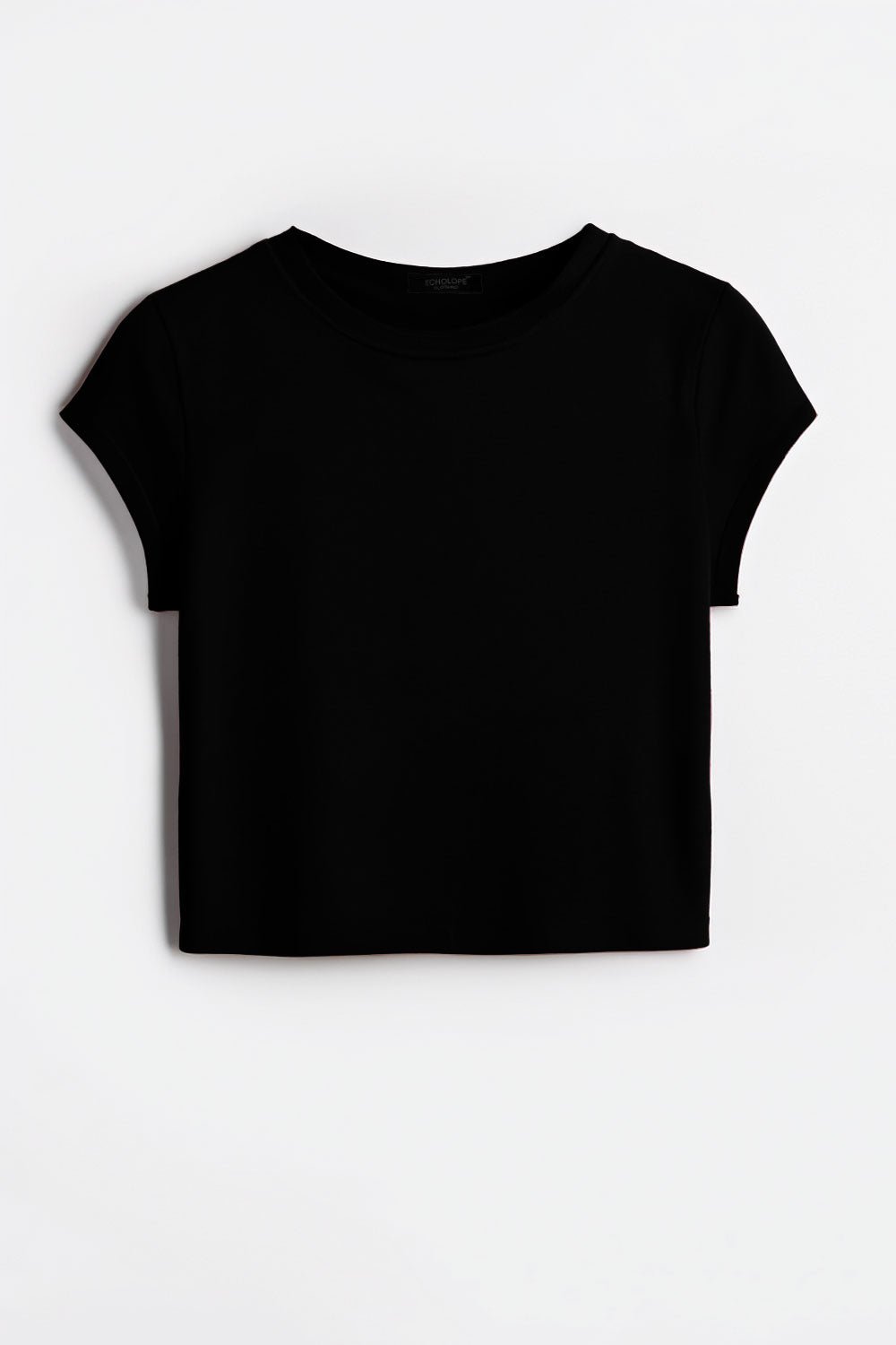 Trendy Solid Black Crop Top for Women | Baby Tees - Echolope