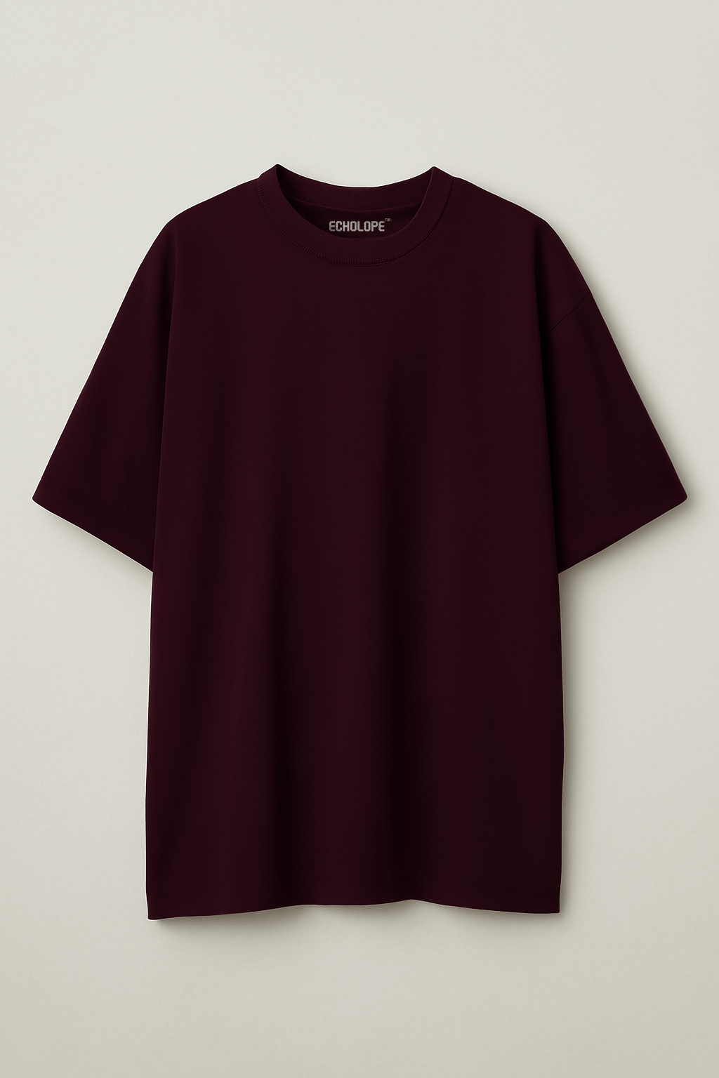 Wine Oversize T-Shirt for Women – Loose Fit Baggy T-Shirt - Echolope