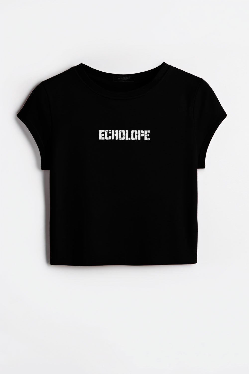 Women's Black Crop Top - Echolope